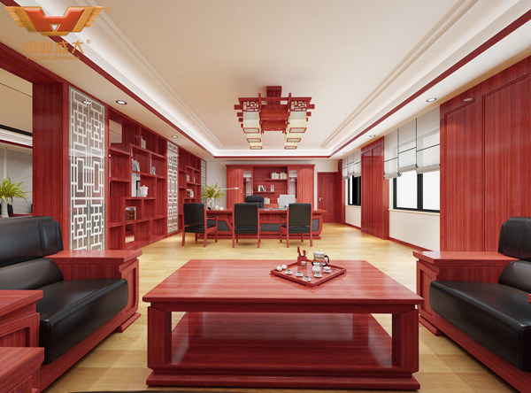 鴻業盛大為齊齊哈爾辦公家具采購商設計的效果圖