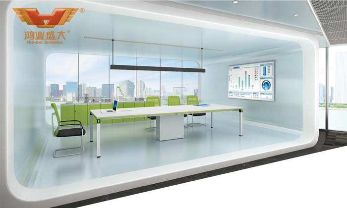 白色時(shí)尚會(huì)議臺(tái) 條形會(huì)議臺(tái)訂制 H50-0304