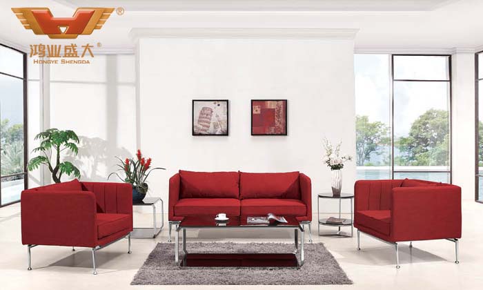 牛皮辦公家具 辦公沙發套裝 HY-S031