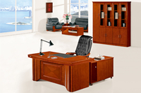 采購實木貼皮辦公桌，首選鴻業D3018油漆大班桌