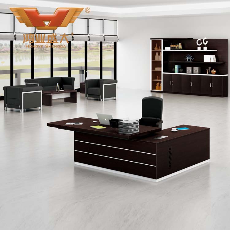 簡潔辦公班臺 黑橡木辦公班臺H80-0164