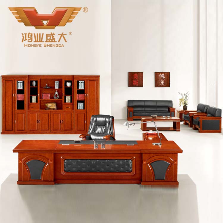 紅棕色總裁臺 總裁臺批發HY-D3836