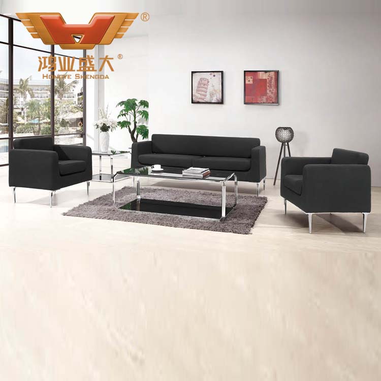 布藝辦公沙發 簡約辦公沙發HY-S035