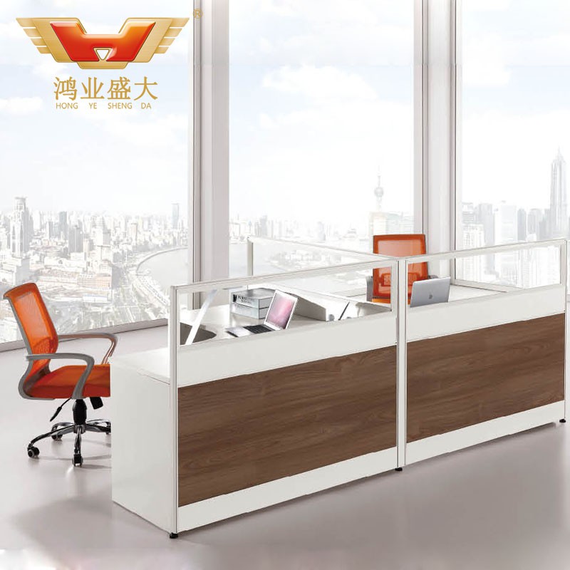 二位辦公屏風 簡潔板式辦公桌HY-P14