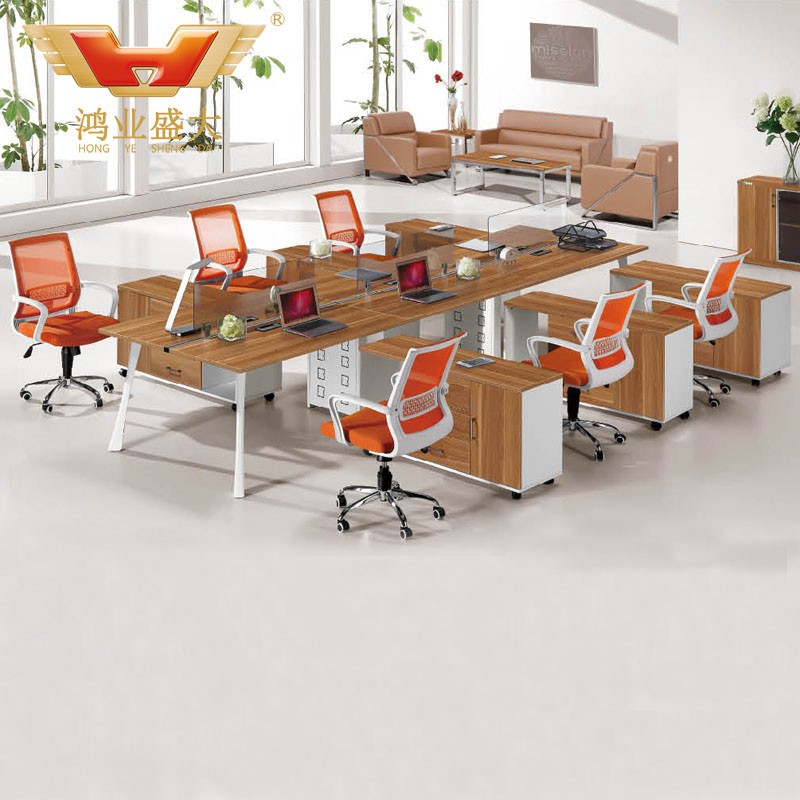 6人座電腦辦公桌 簡(jiǎn)易屏風(fēng)式辦公桌HY-Z22