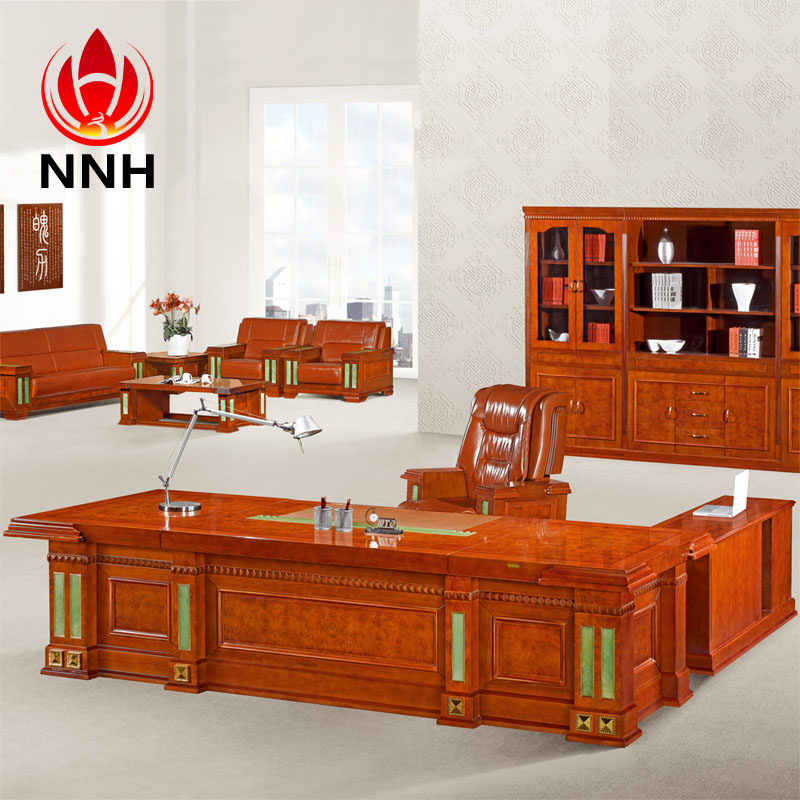 辦公桌 實木貼皮辦公桌 品牌油漆實木班臺NNH-DA18-38