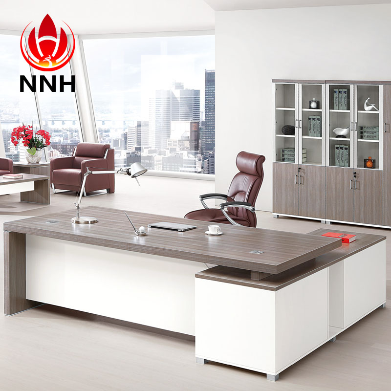 板式辦公桌 高檔銀松木書房辦公桌 時尚大班臺NNH-JT71