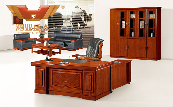 實木辦公桌班臺 經理室實木辦公桌 時尚高檔老板桌HY-D3618