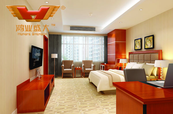 值班室效果3D圖1.jpg 鴻業設計師根據要點1,為客戶設計的3D休息室家具擺放效果圖解決方案