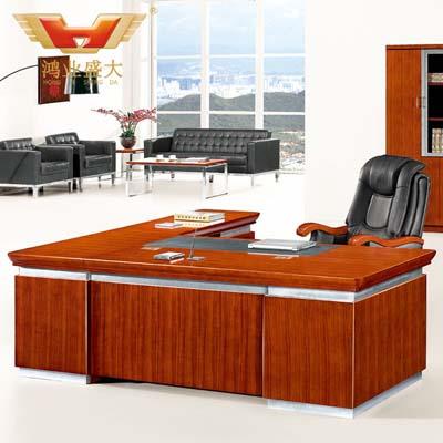 油漆實木老板臺 環保實木辦公桌HY-D5324