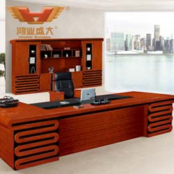 泰柚木實(shí)木辦公桌 總裁臺 HY-D鴻業(yè)18號