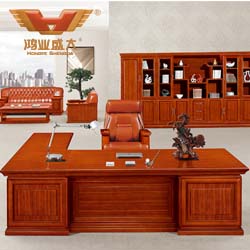 泰柚木實木辦公桌 大班臺 鴻業19號