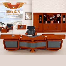 泰柚木實木辦公桌 總裁臺 HY-D鴻業1號
