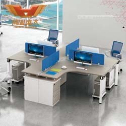 L型職員工作臺 簡約職員工作臺 H50-0205