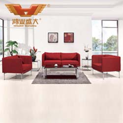 暗紅辦公沙發 麻布辦公沙發HY-S031