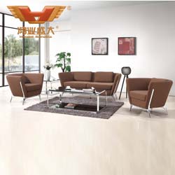 咖啡色辦公沙發 現代辦公沙發HY-S032