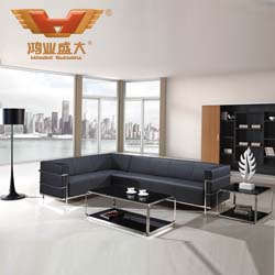 L型辦公沙發 皮質辦公沙發HY-S989