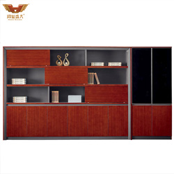 定制八門書柜 泰柚色 HY-JN0208